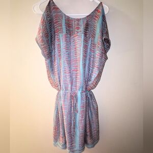 Collective Concepts Cold Shoulder Fully Lined Tie Cinch Waist Dress Size Large